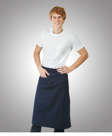 A02 Poly Cotton Aprons Long Waist; W86xL76 (below the knees with pocket)