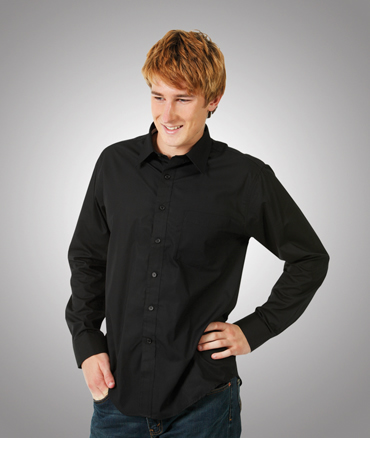 B03 Men's Long Sleeve Poplin Business Shirt
