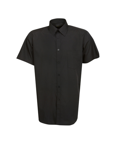 B04 Men\'s Short Sleeve Poplin Business Shirt