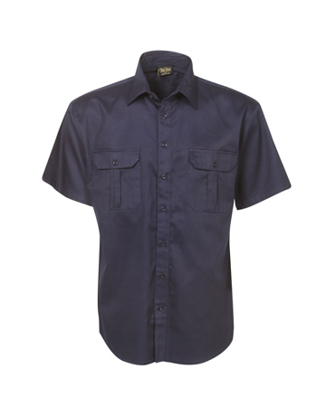 C04 Cotton Drill Work Shirt Short Sleeve